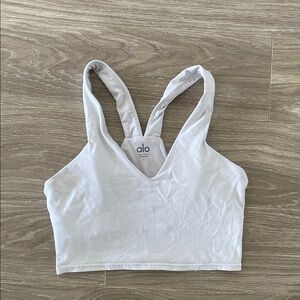ALO Yoga Ribbed Crossover Sports Bra